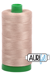 Aurifil Mako 40wt 2-ply Cotton 1000 m 1094 yd. spool - 2326 Sand